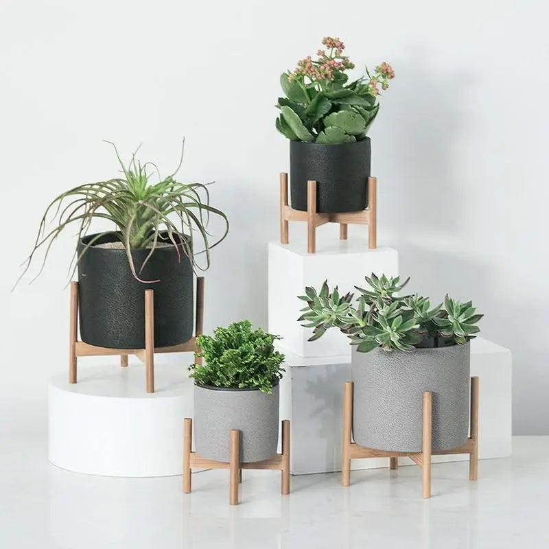 Elias - Nordic Flower Pot Black