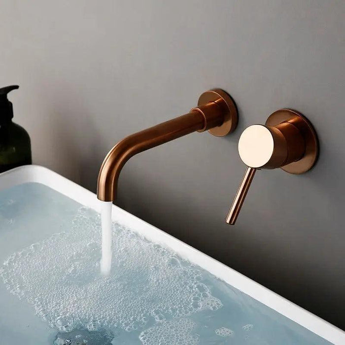 Kaari - Wash Basin Bathroom Sink Faucets  BO-HA Polished Rose Gold 150 mm 