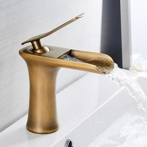 Mai - Single Handle Gold Bathroom Faucet  BO-HA Vintage Gold Finish  