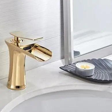 Mai - Single Handle Gold Bathroom Faucet  BO-HA Gold Finish  
