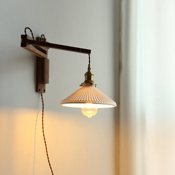 Asne – Adjustable Wood Wall Light BO-HA