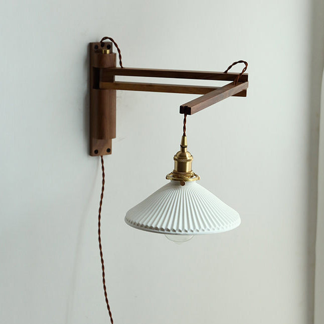 Asne – Adjustable Wood Wall Light BO-HA