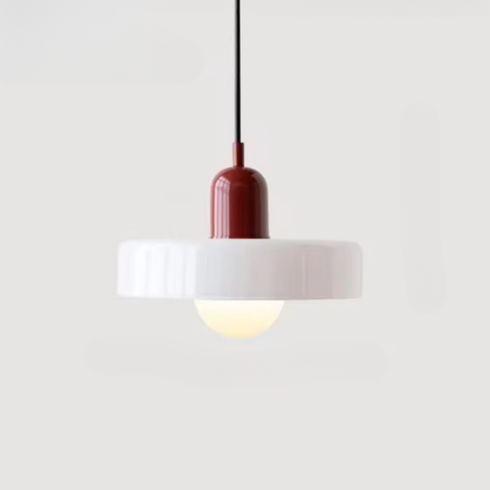 Kalle - Glass Pendant Light Bauhaus Furniture  BO-HA Red & White  