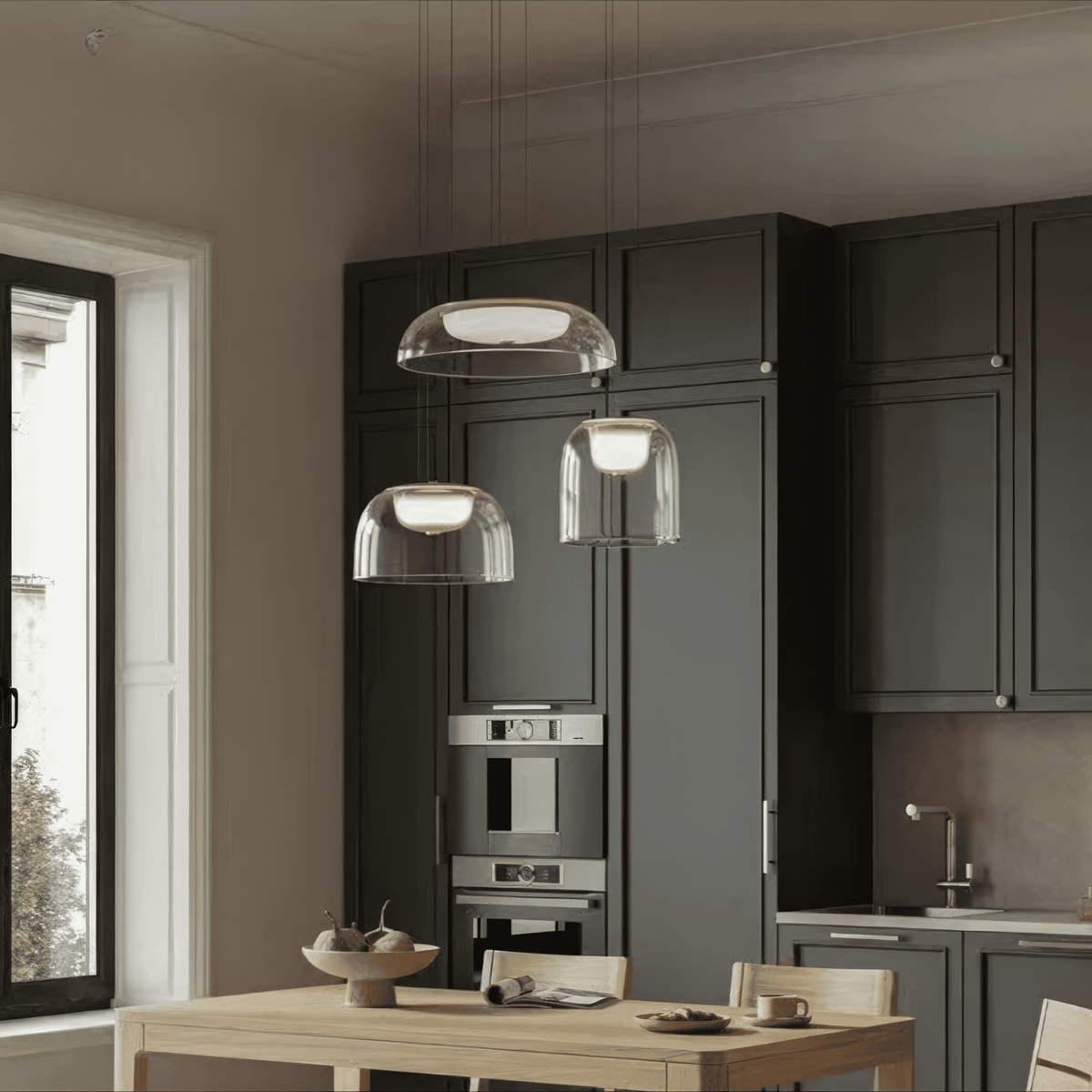 Marenna – Modern Glass Pendant LED Hanging Light Fixture — BO-HA
