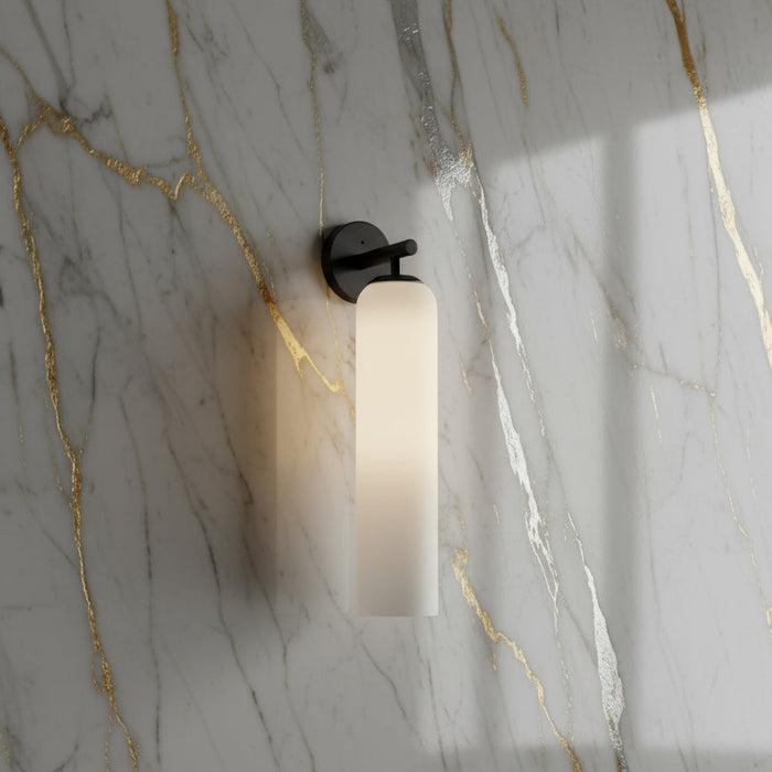 Livianna - Glass Wall-Mounted Lamp BO-HA Milk White Black