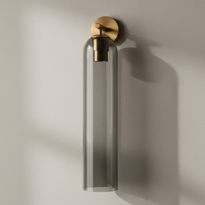 Livianna - Glass Wall-Mounted Lamp BO-HA Gray Gold