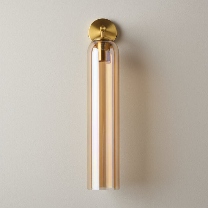 Livianna - Glass Wall-Mounted Lamp BO-HA Amber Gold