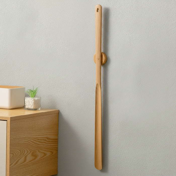 Kolbein - Wooden Long Handle Magnetic Shoehorn BO-HA Nut Brown