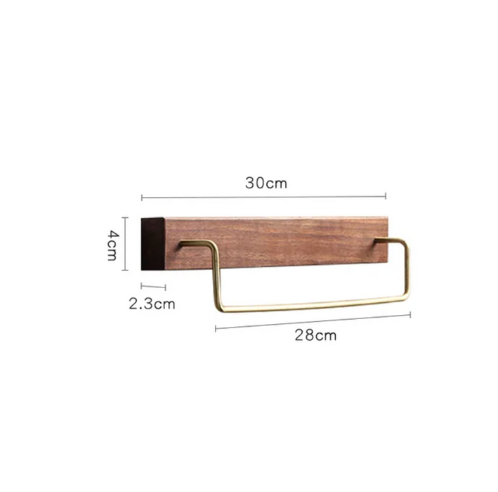 Viveca - Wooden Towel Rack  BO-HA Medium - 11.8" (30cm)  
