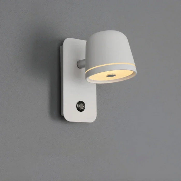 Runar -  LED Dimmable Wall Lamp with Switch  BO-HA Black  