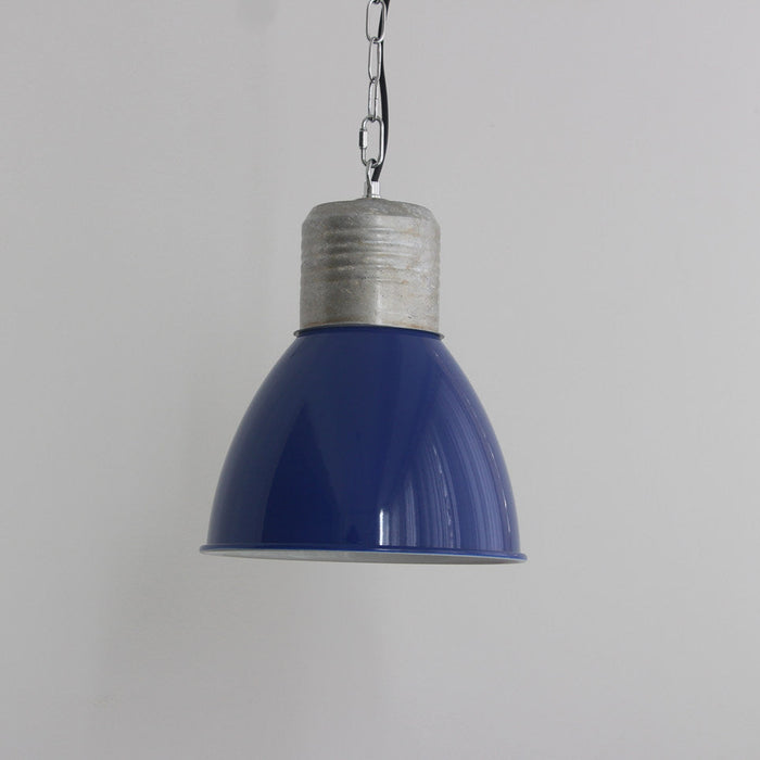 Silje – Industrial Enamel Pendant Light BO-HA Dark Blue