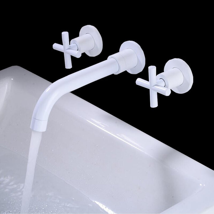 Karitas - Two Handle Bathroom Faucet  BO-HA White  