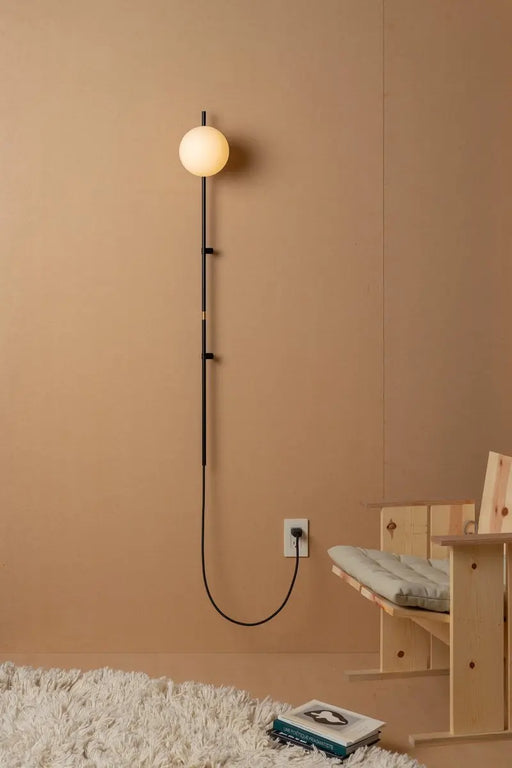 Sol - Nordic Plug in Wall Lamp Sconce  BO-HA Black EU 
