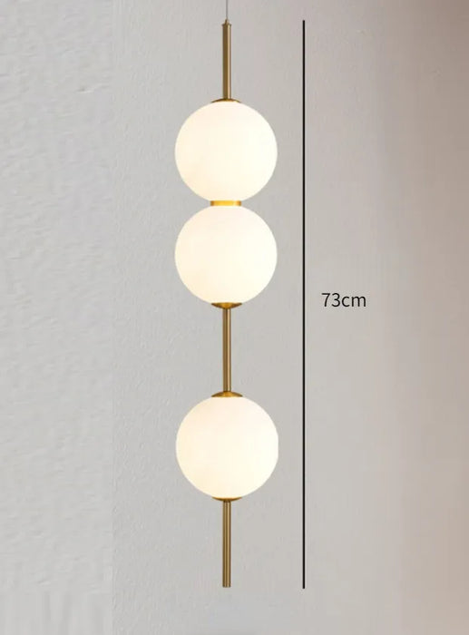 Magnild - Modern Glass Pendant Lights Pendant Lights for Bedroom  BO-HA 3 Heads  