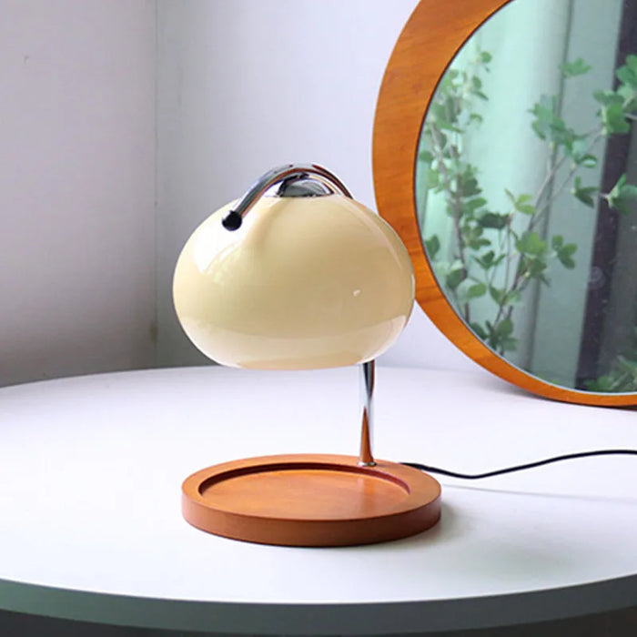 Gry - Vintage Glass Table Lamp Candle Warmer Lamp Bauhaus Furniture  BO-HA Cream  