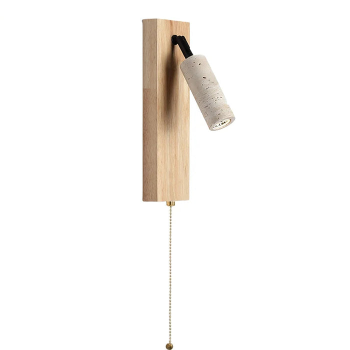 Inari – Adjustable Travertine LED Rotating Reading Sconce