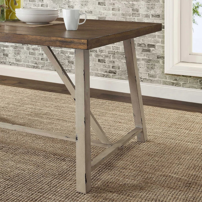 Collin - Modern Wood and Metal Dining Table  BO-HA   