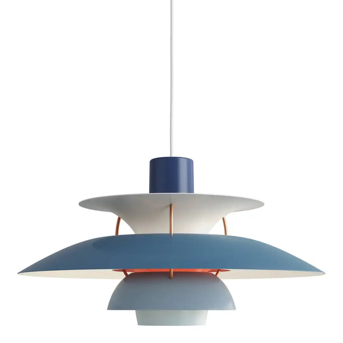 Erna - Colorful Hanging Lamp Bauhaus Furniture  BO-HA Hues of Blue 30 cm Diameter 