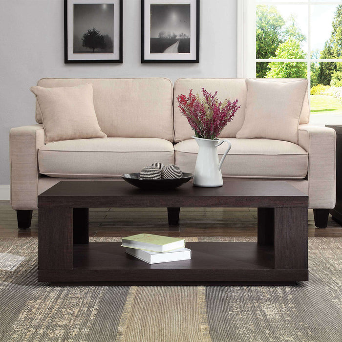 Frode - Wood Coffee Table with Storage Square Coffee Table with Storage  BO-HA   