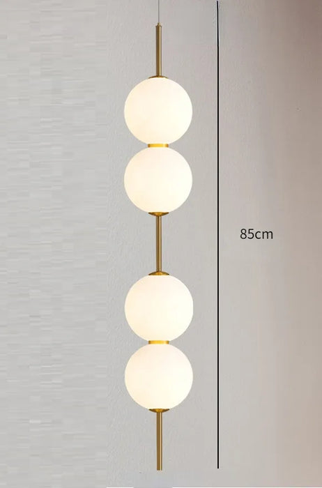 Magnild - Modern Glass Pendant Lights Pendant Lights for Bedroom  BO-HA 4 Heads  