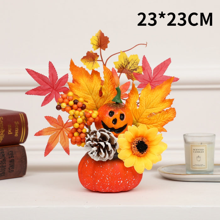 Hakon - Artificial Pumpkin Sunflower Ornament Fall Decor Sale Bedroom Decor Fall Home Decor Fall Decor 2023  BO-HA Q8  