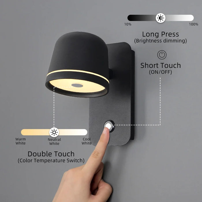 Runar -  LED Dimmable Wall Lamp with Switch  BO-HA   