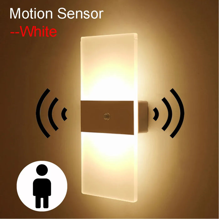 Rikard - Rechargeable Wall Light with Switch Dimmable  BO-HA White Montion Sensor 