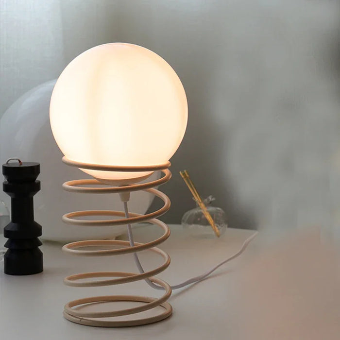 Ville - Spring Glass Table Lamp Bauhaus Furniture  BO-HA Cream  