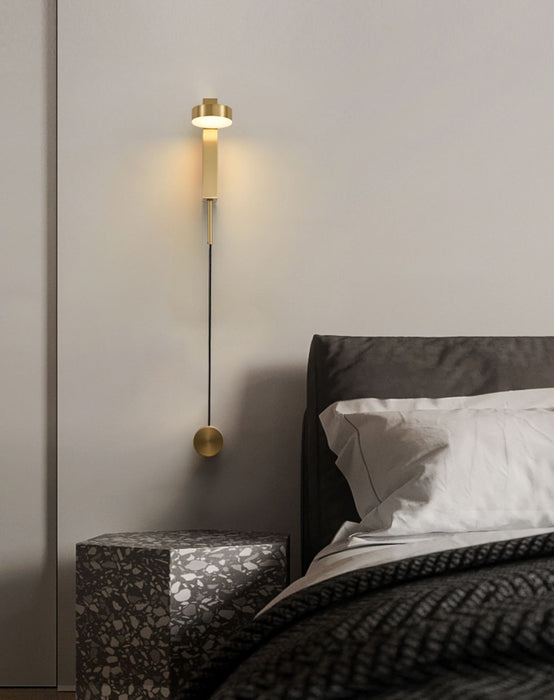 Emelie - Gold Wall Lamp with Dimmer Switch  BO-HA   
