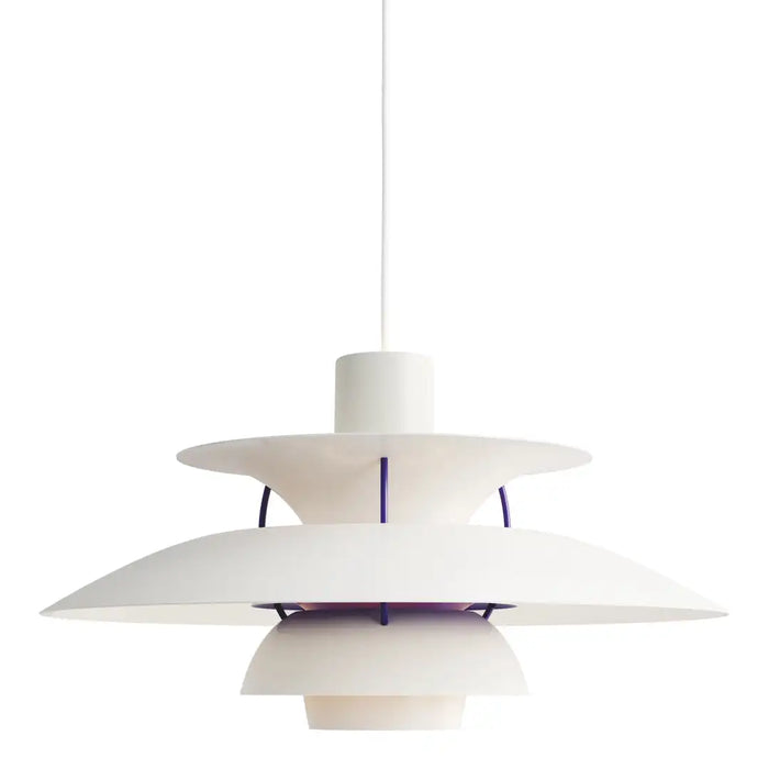 Erna - Colorful Hanging Lamp Bauhaus Furniture  BO-HA White purple 30 cm Diameter 