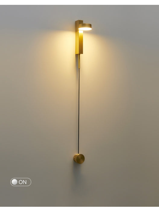 Emelie - Gold Wall Lamp with Dimmer Switch  BO-HA   