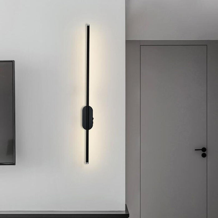 Freydis Modern Led Long Wall Sconce  BO-HA black rectangle Warm white 60cm