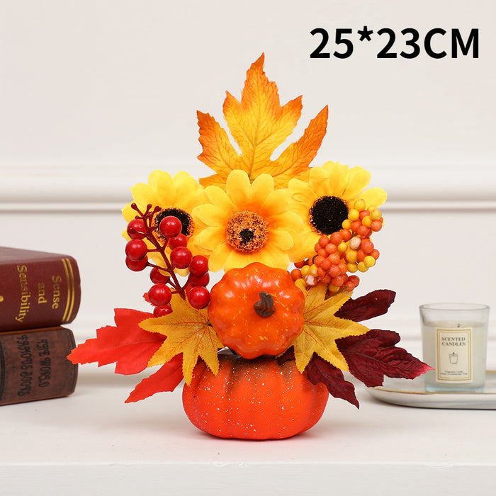 Hakon - Artificial Pumpkin Sunflower Ornament Fall Decor Sale Bedroom Decor Fall Home Decor Fall Decor 2023  BO-HA Q7  