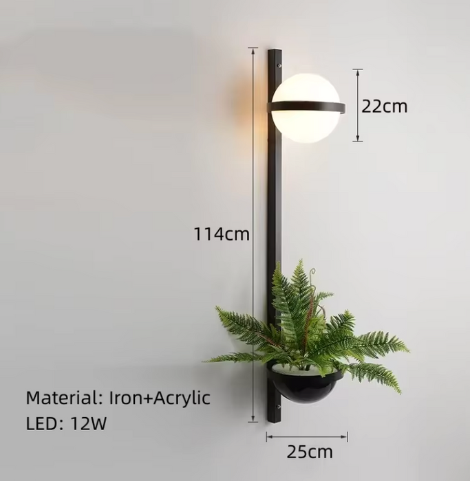 Alith - Nordic Planter Light Sconce