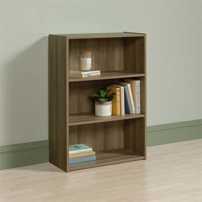 Linde - Wood Shelves Living Room Shelves Display Shelves 3 Shelf Bookcase  BO-HA Summer Oak  