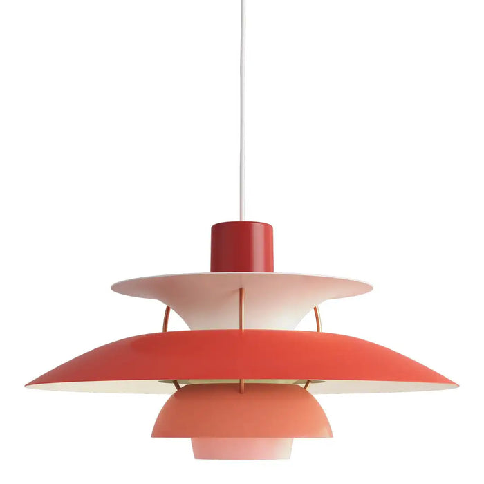 Erna - Colorful Hanging Lamp Bauhaus Furniture  BO-HA Hues of Red 30 cm Diameter 
