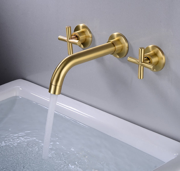 Karitas - Two Handle Bathroom Faucet  BO-HA Brushed Gold  