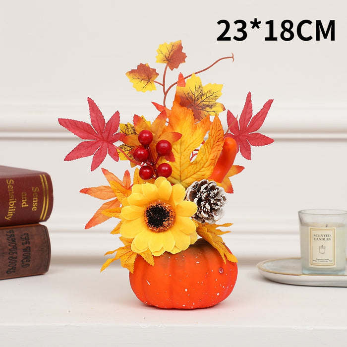 Hakon - Artificial Pumpkin Sunflower Ornament Fall Decor Sale Bedroom Decor Fall Home Decor Fall Decor 2023  BO-HA Q10  