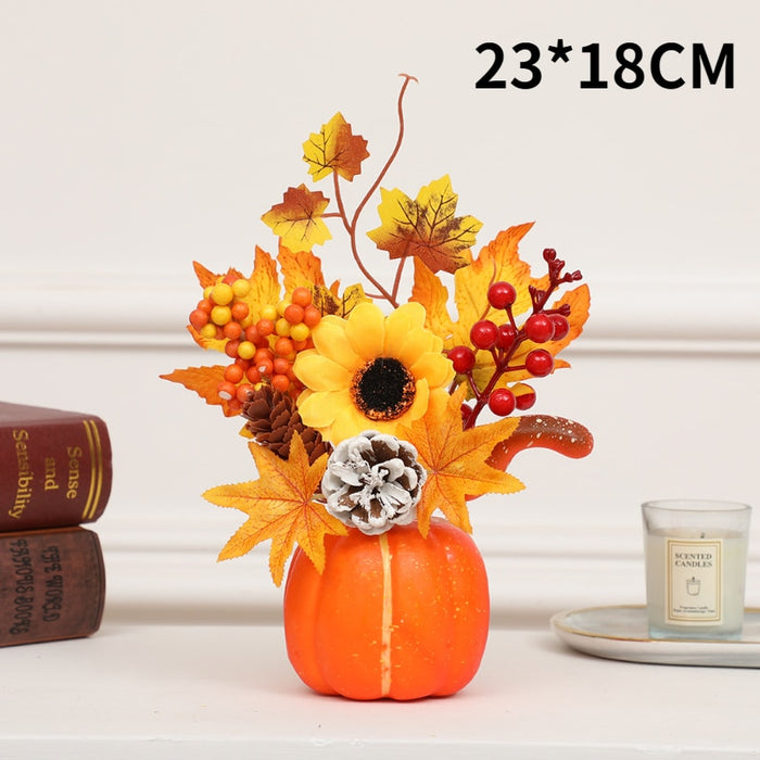 Hakon - Artificial Pumpkin Sunflower Ornament Fall Decor Sale Bedroom Decor Fall Home Decor Fall Decor 2023  BO-HA Q5  