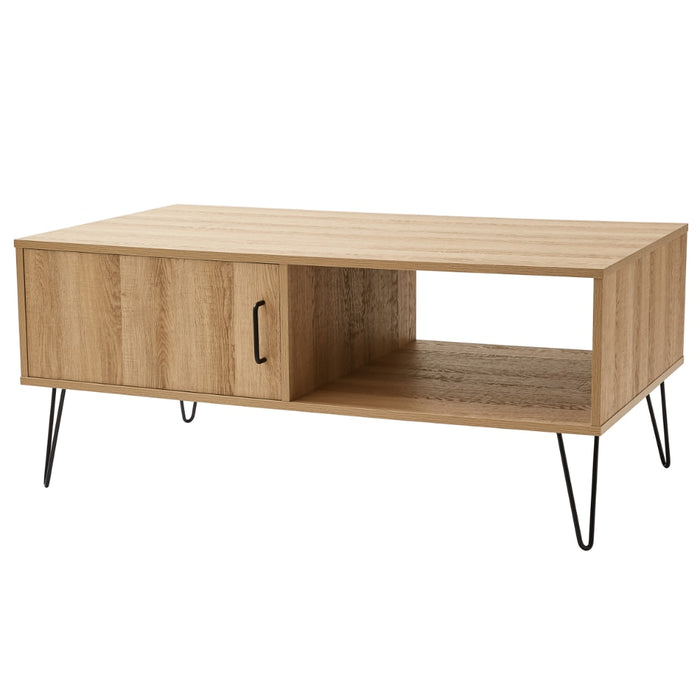 Fridleif - Modern Wood Coffee Table with Storage Square Coffee table with Storage  BO-HA   