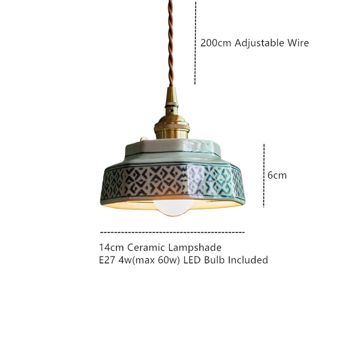 Sonja – Hand-Painted Ceramic Pendant Light BO-HA
