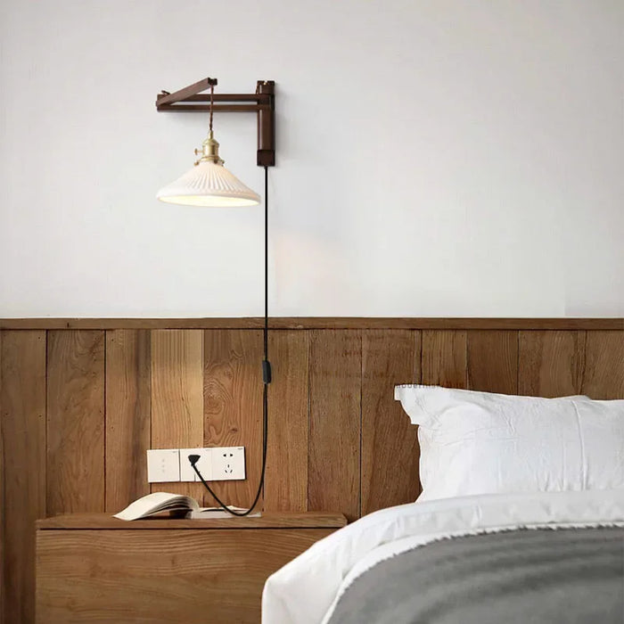 Asne – Adjustable Wood Wall Light BO-HA