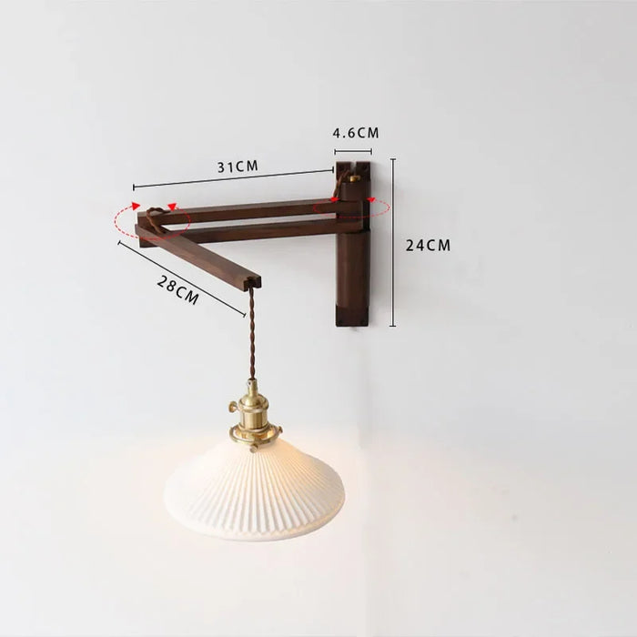 Asne – Adjustable Wood Wall Light BO-HA