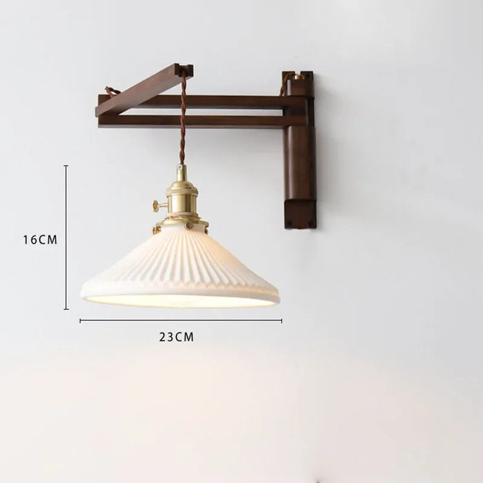 Asne – Adjustable Wood Wall Light BO-HA Hardwired