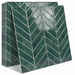 Ebba – Nordic Peel-and-Stick Kitchen Backsplash Tile BO-HA Emerald Herringbone