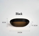 Engla Modern Minimalistic Wall Sconce in black, dimension diagram showing 24cm width, 17.5cm height and 8cm depth - BO-HA