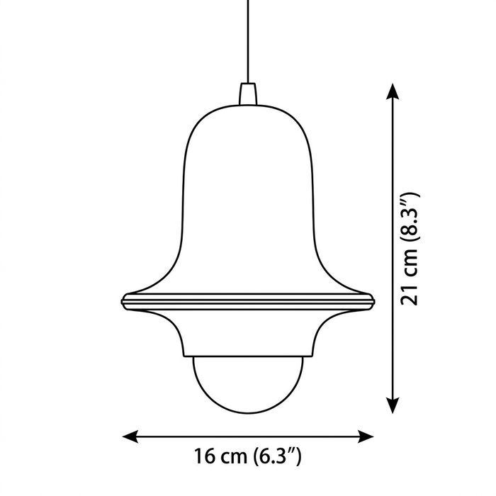 Sten – Contemporary Bauhaus Metal Pendant Light BO-HA