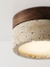 Halla – Wabi-Sabi Travertine Japanese Ceiling Light BO-HA