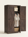 Torkil - Farmhouse Armoire Wardrobe with Barn Doors BO-HA