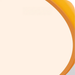 Warm light beneath the orange dome pendant light, white inner shade diffusing a soft glow